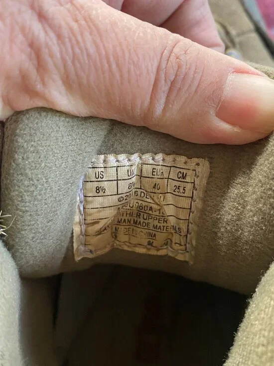 Denali Tan Suede Hiking Boots Size 8.5 - Picture 9 of 13